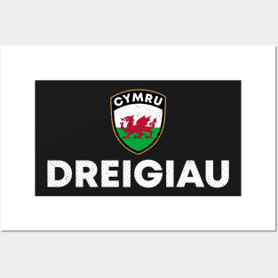 Dreigiau Wales Cymru Posters and Art